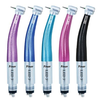 2 gat 4 van de de Luchtturbine van de Gatenhoge snelheid het Metaalmateriaal van Handpiece met 5 leiden