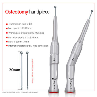 Tand Chirurgische Hoekige Handpiece 20 Graadbeen die Sinus verzamelen die ENT Lumbale Chirurgie Osteotomy Handpiece opheffen