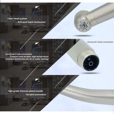 Uitrusting 2 Gat 4 van studentenacademic dental handpiece Gaten Contrahoek Met lage snelheid