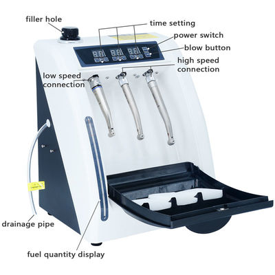 60L/Min Dental Handpiece Lubricator High of de Smerende Machine Met lage snelheid van Handpiece
