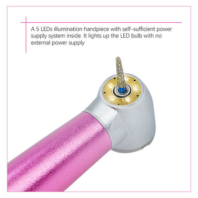 5 de Tandhoge snelheid Handpiece van de waternevel met Vijf LEIDEN Licht Ceramisch Lager