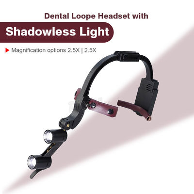 Hoofdband Regelbare Tand Geleide Koplamp Binoculaire Loupes 2.5x 3.5x