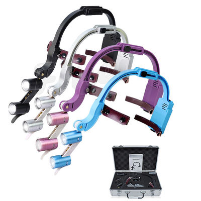 Hoofdband Regelbare Tand Geleide Koplamp Binoculaire Loupes 2.5x 3.5x