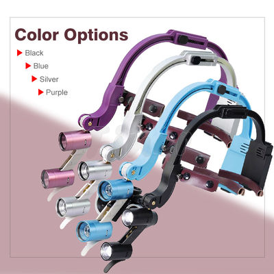 Hoofdband Regelbare Tand Geleide Koplamp Binoculaire Loupes 2.5x 3.5x