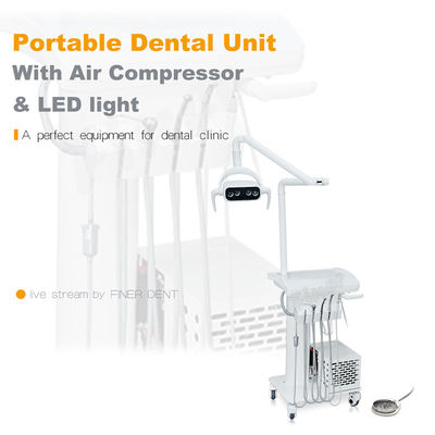 Dental Tray LED Lamp Operate Portable Dental Unit met luchtcompressor