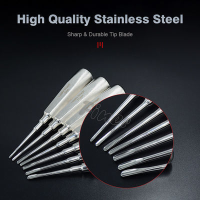 Standaard staal tandheelkundige chirurgische instrumenten 7 Picece molar extractie tandheelkundige wortel lift