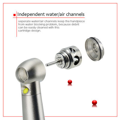 2 gaten luchtturbine tandheelkundige handstuk generator Led hoge snelheid handstuk