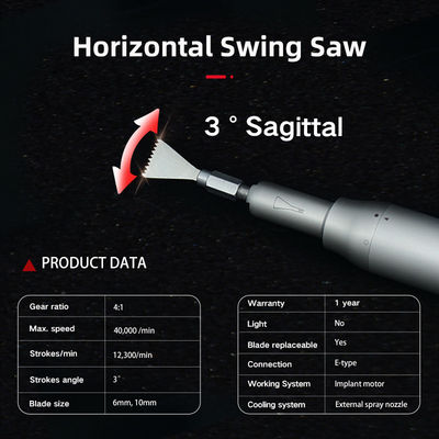 6 mm Blade Tandheelkundige Zaag Handstuk Tandheelkundig Implantat Chirurgische Zaag Handstuk