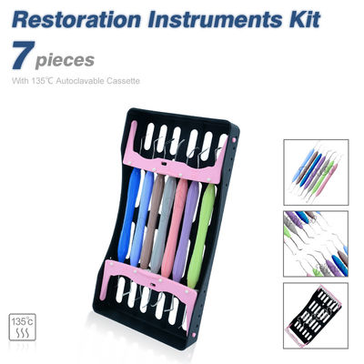 Anti-slip siliconen handvat tandheelkundige hars vullen esthetische restauratie kit