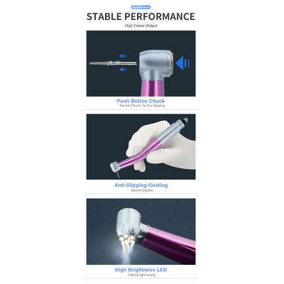 Air Turbine Handpiece Kleurrijk Vijf Led Licht Hoge snelheid Tandheelkundige Handpiece